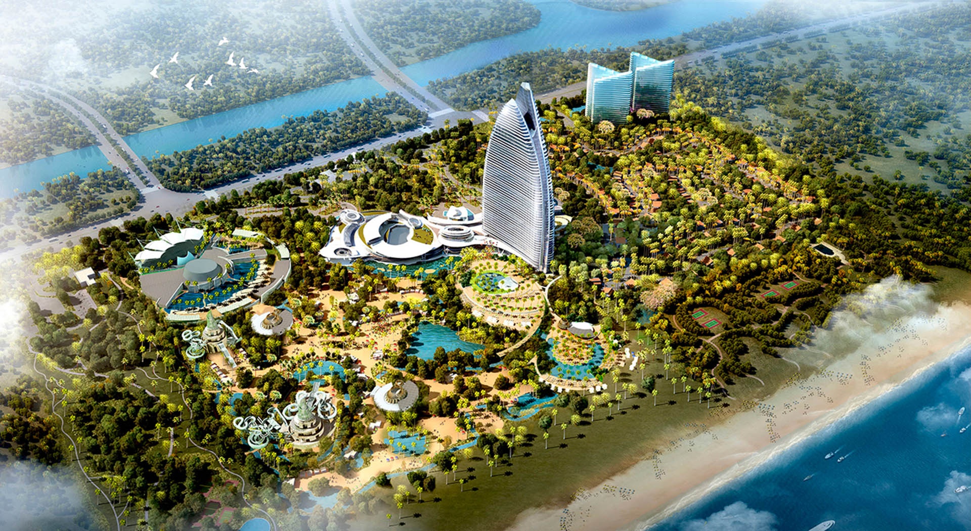 A rendering of the new Atlantis, Sanya. Photo: Atlantis, Sanya