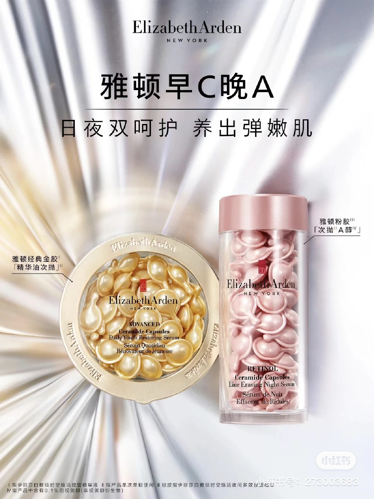 Elizabeth Arden's Morning C Night A beauty set. Image: Elizabeth Arden Xiaohongshu