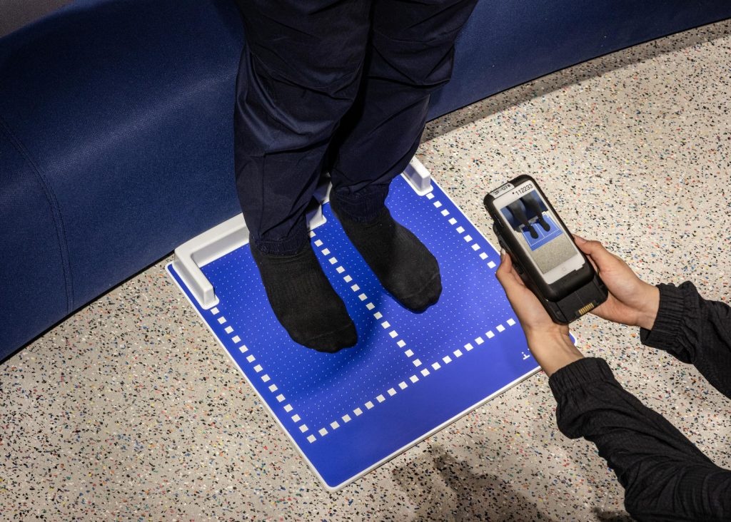 At the Nike Rise store in Guangzhou, shoppers can get their feet scanned by a store athlete to find the best fit for any footwear. Photo: Courtesy of Nike