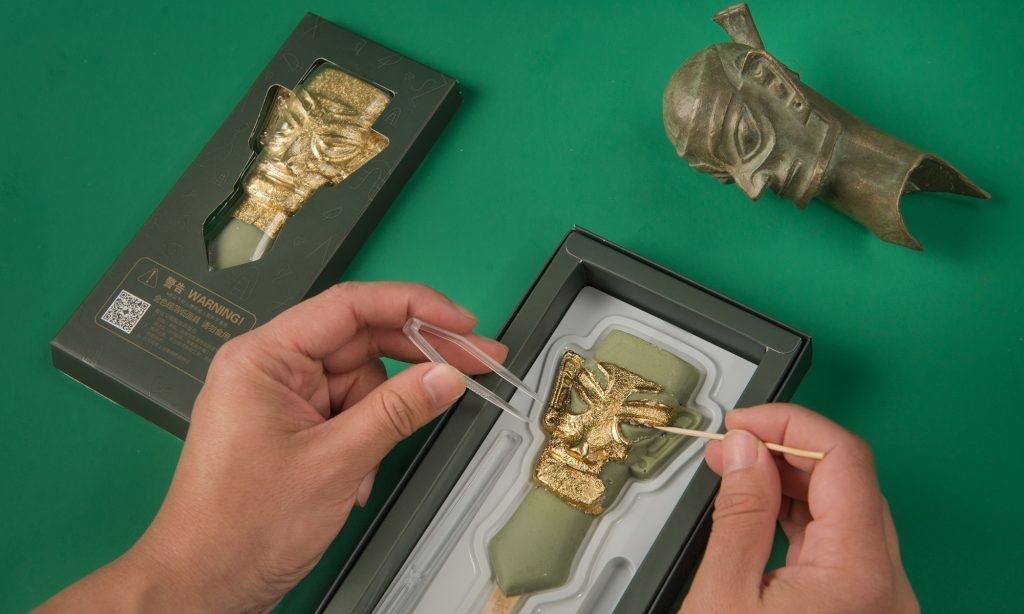 Souvenirs inspired by the Sanxingdui relics have gone viral in China. Photo: Global Times