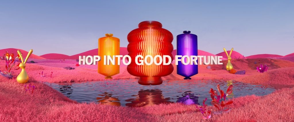 DFS's "Hop Into Good Fortune" campaign encourages users to take part in its festive scavenger hunt to win NFTs. Photo: DFS