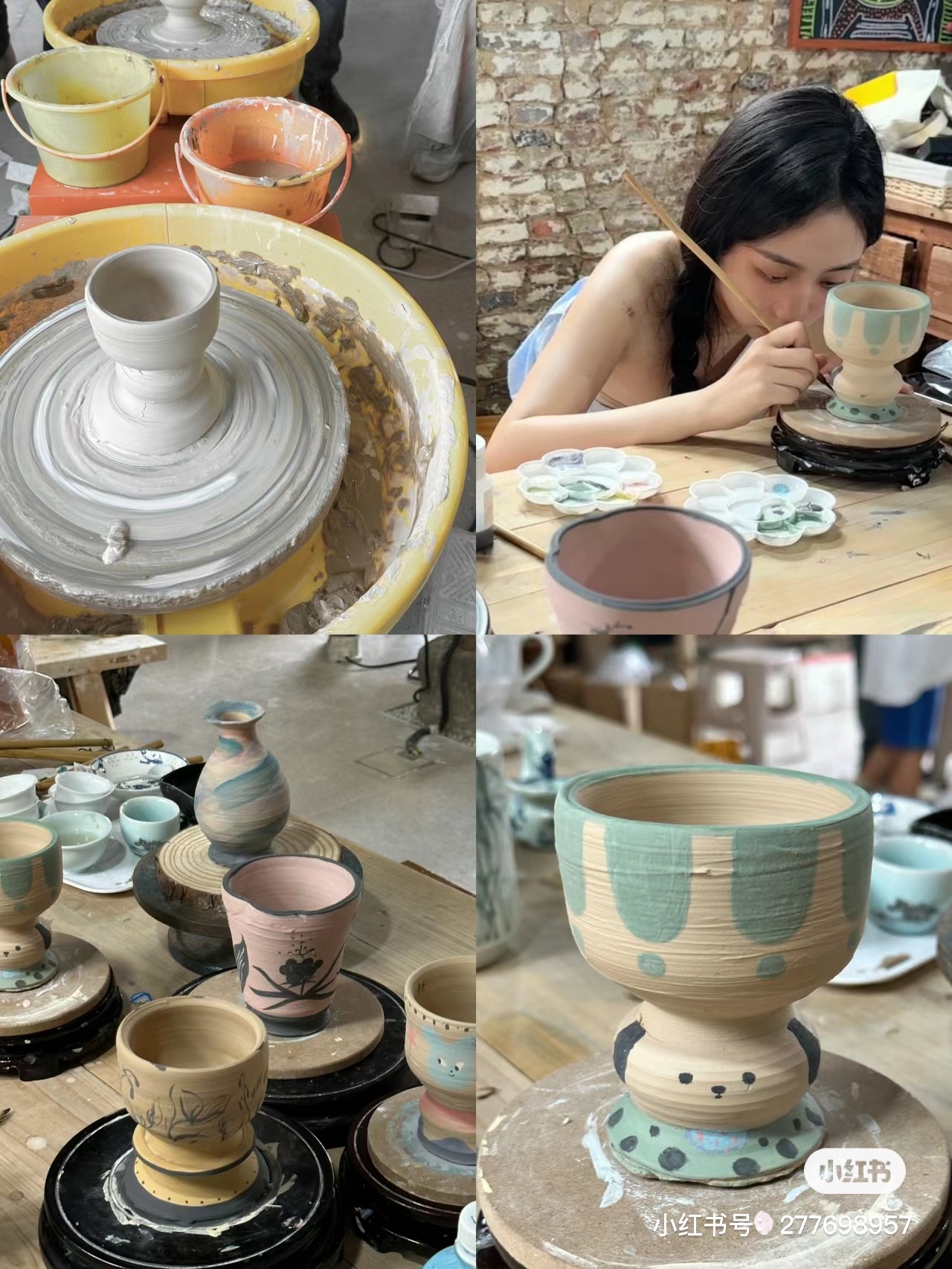 Young people coming to Jingdezhen to attend pottery workshops. Image: @一级鸭鸭's Xiaohongshu 