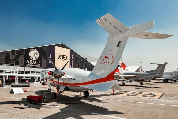 Aircraft on display at the ABACE 2013 Aviation Conference and Exhibition. (ABACE)