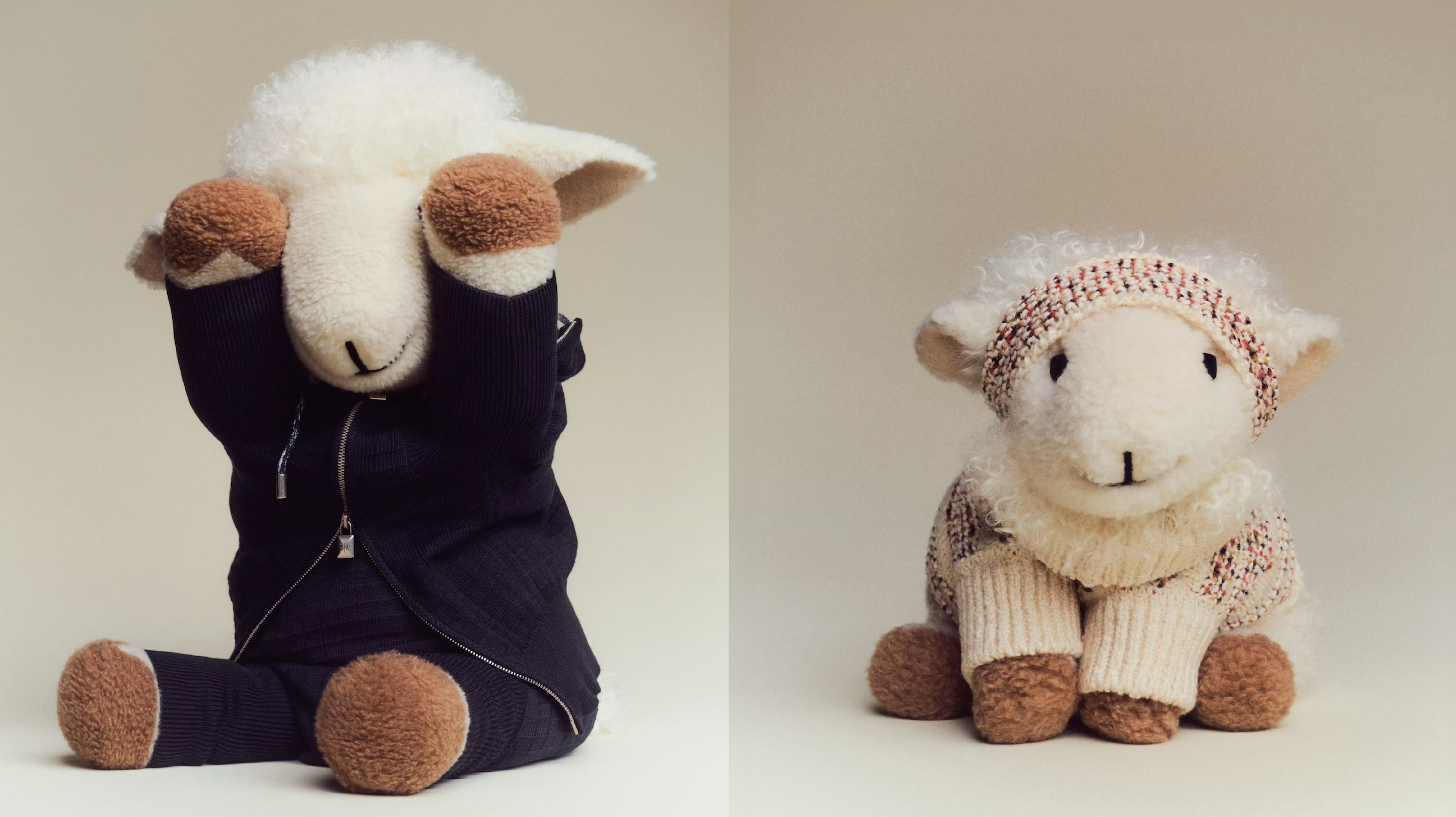 Loro Piana has unveiled a special Valentine's Day lamb toy made from a cashmere-silk blend. Image: Loro Piana's Weibo