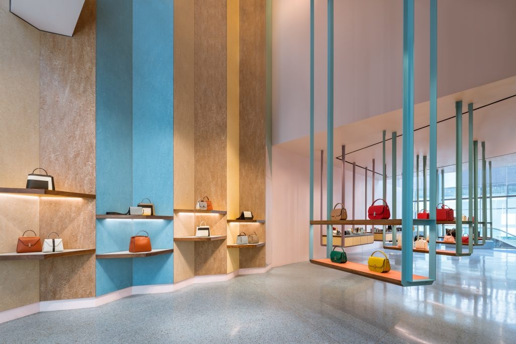 Valextra’s Beijing’s store designed by Martino Gamper. Photo: Courtesy of Valextra