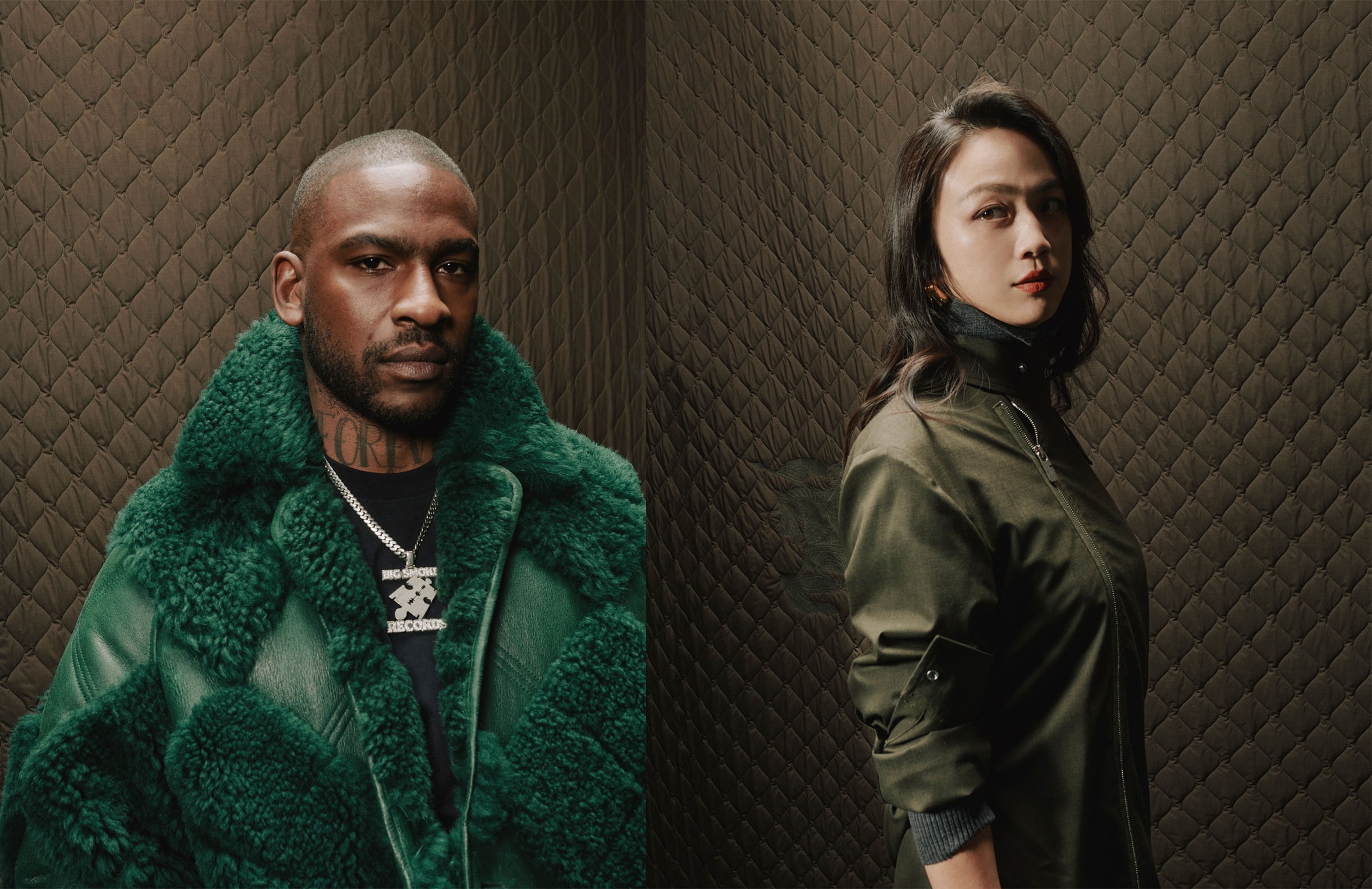 British rapper Skepta and Burberry ambassador Tang Wei attended Burberry’s LFW show. Photo: Burberry