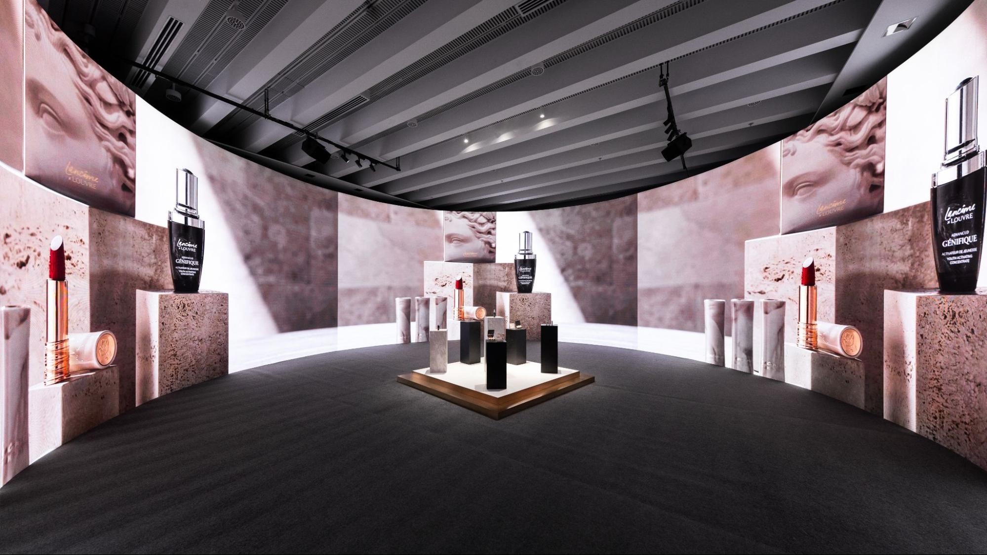The Lancôme x Louvre exhibition at Shanghai. Image: Lancôme