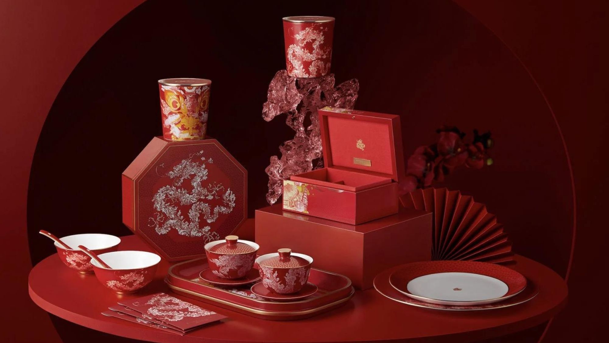 Tsai's artistry fuses Eastern and Western cultures, creating a harmonious celebration of tradition and modernity. Explore the perfect blend of Chinese craftsmanship and contemporary style this Chinese New Year.
