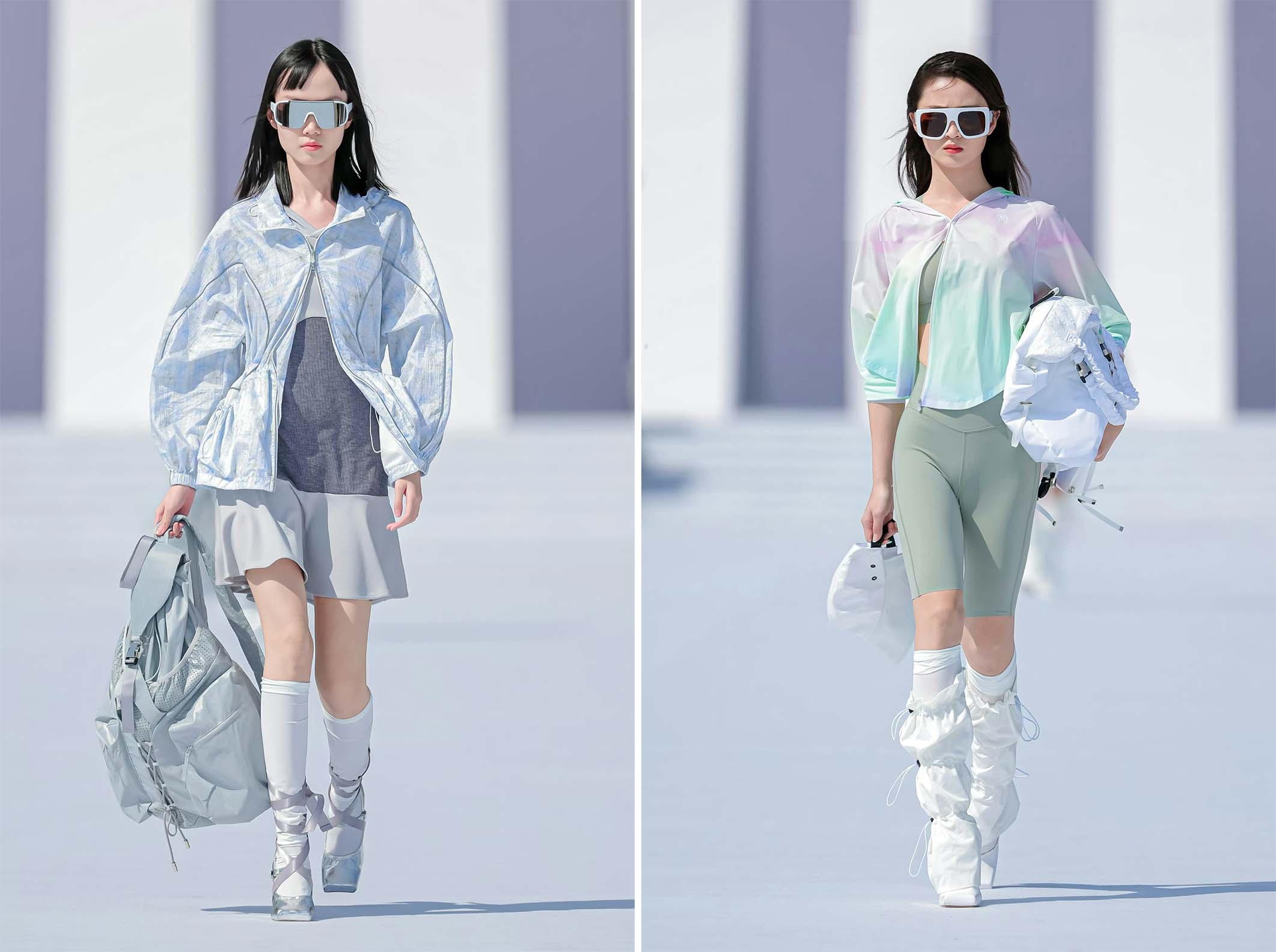 Bosideng held its first sun protective clothing show on April 18 at the Beijing International Film Festival. Image: Bosideng