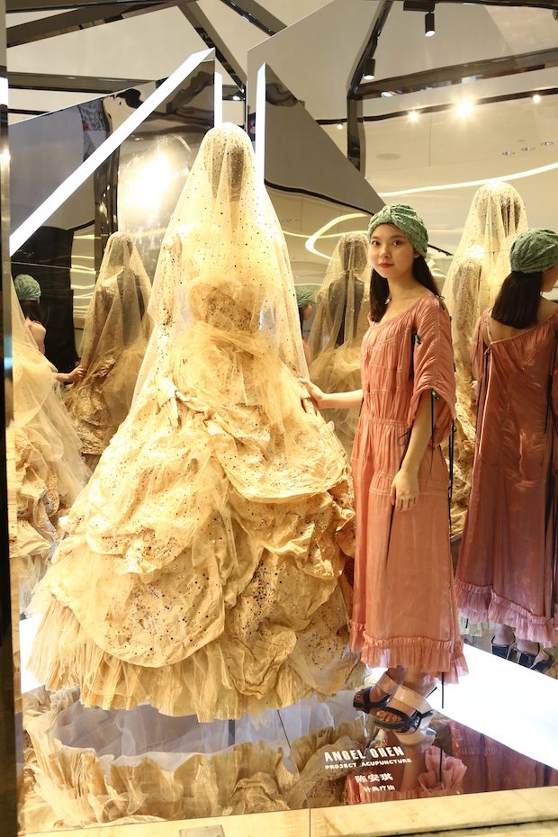 Angel Chen with "Project Acupuncture." (Courtesy Photo)