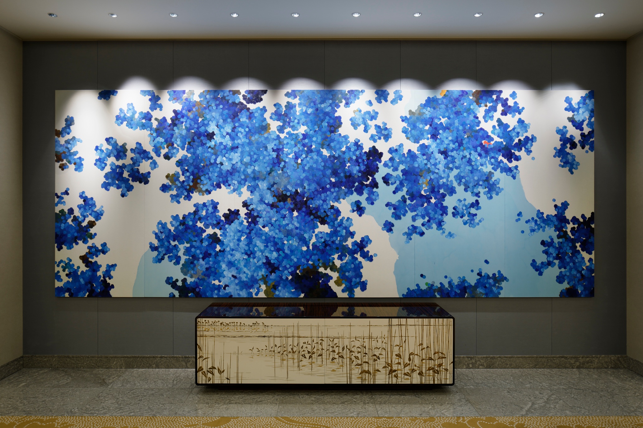 Artwork by Satoshi Uchiumi in Palace Hotel. (Courtesy Photo)