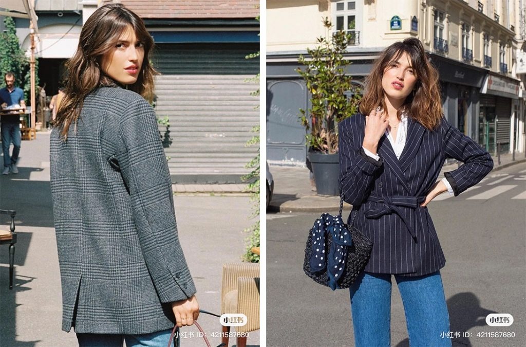 French "It girl" Jeanne Damas shares her OOTDs with over 116,ooo followers on Xiaohongshu. Photo: Xiaohongshu