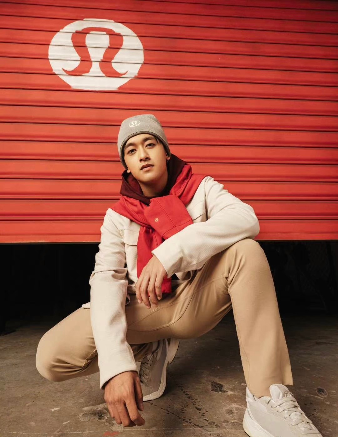 China's first F1 driver Zhou Guanyu for Lululemon. Photo: Lululemon