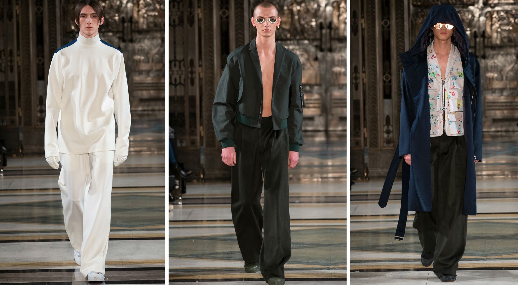 Looks from Harry Xu at London Fashion Week. (Courtesy Photos)