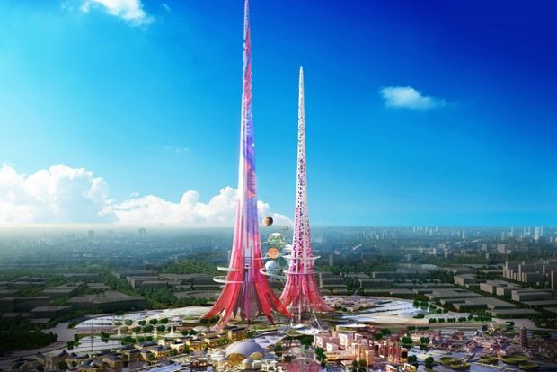 Chetwoods unveils plans for a kilometer-tall landmark in Wuhan that will become the world's tallest tower. (Chetwoods)