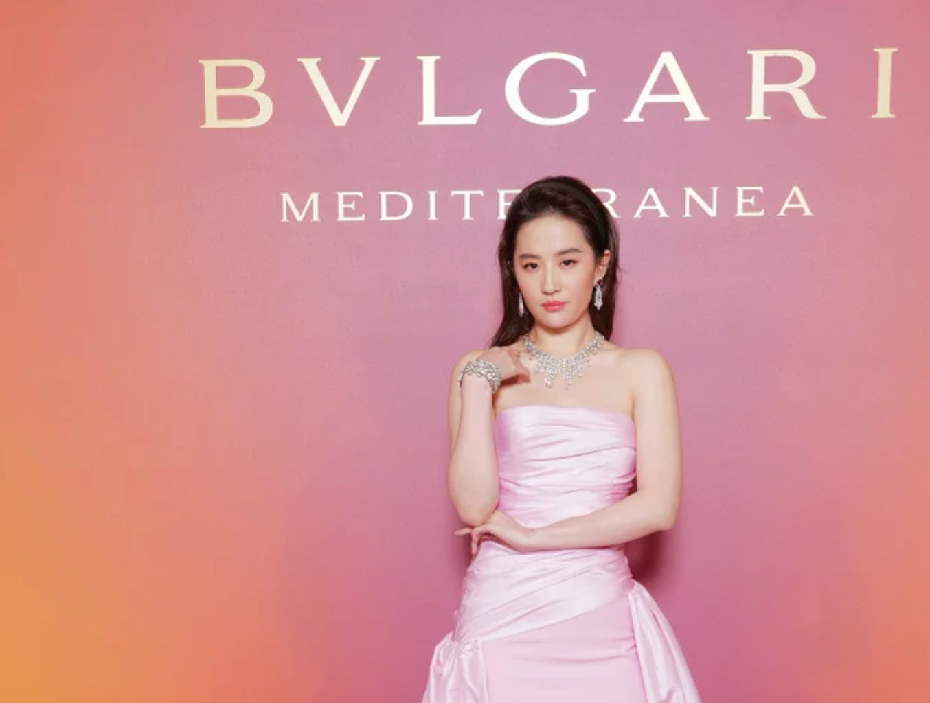 Liu Yifei attending a Bulgari event this year. Photo: X