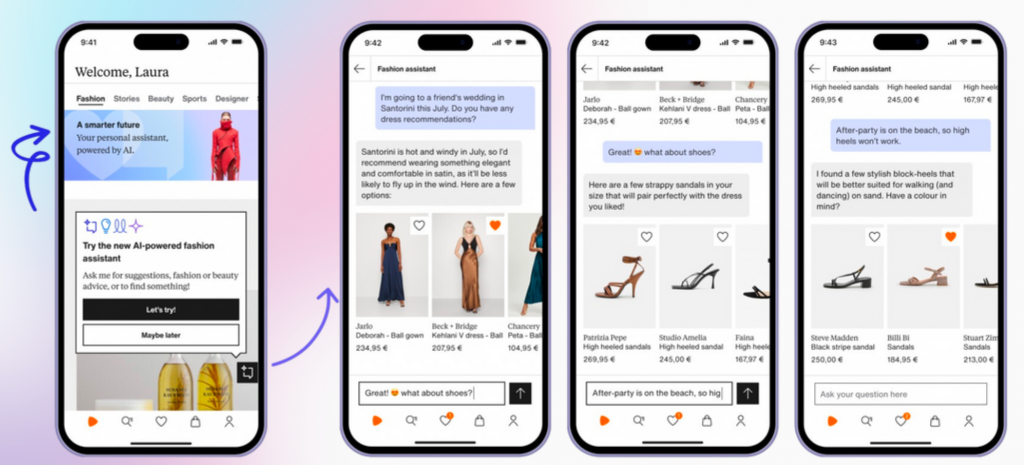 Zalando is testing a generative Al chatbot tool. Image: Zalando