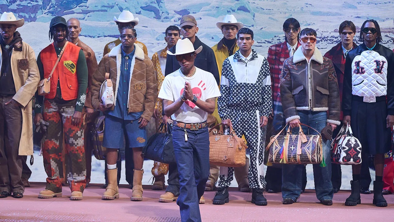 Louis Vuitton's FW24 collection was a Western-inspired rodeo. Photo: The Hollywood Reporter