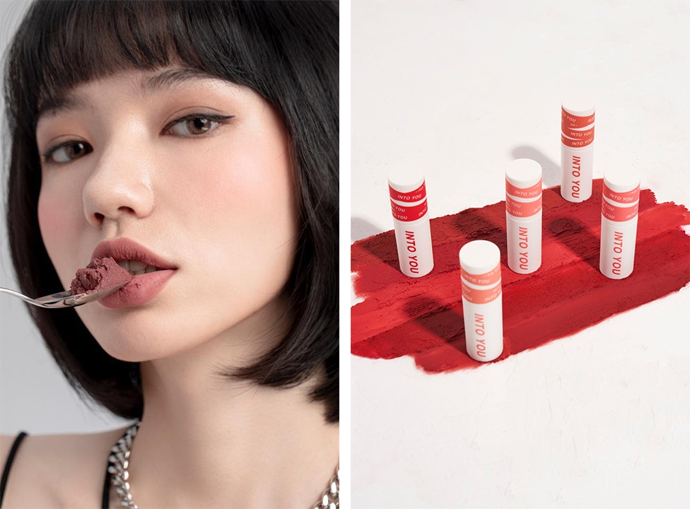 C-beauty label INTO YOU, launched the lip mud concept in 2020. Image: INTO YOU’s official Weibo