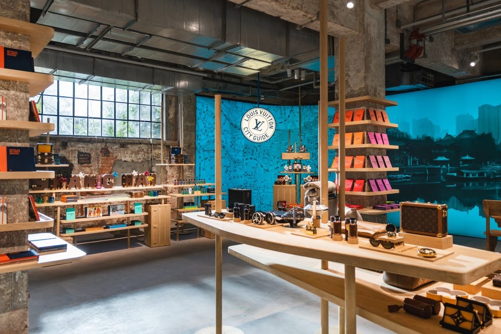 Louis Vuitton’s "Nóng Hó, Shanghai" pop-up features a curated selection of brand books, travel, lifestyle, and art collections. Photo: Louis Vuitton