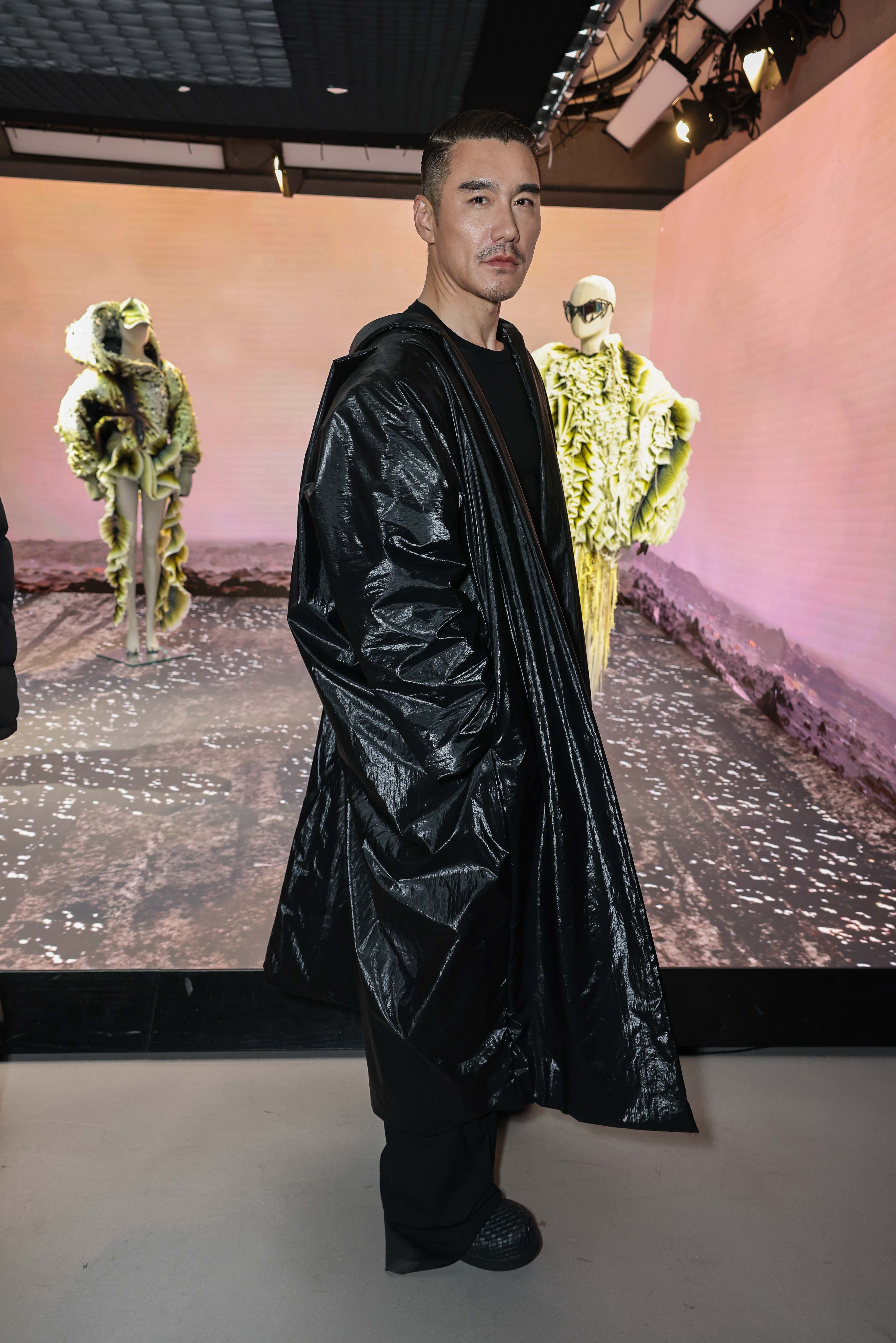 Hu Bing at the SYKY x BFC: Worlds Collide event during London Fashion Week Fall 2024. Image: Getty Images