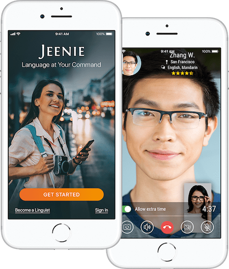 Jeenie translation app.