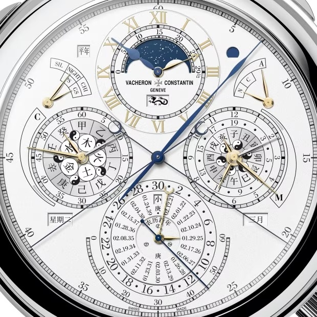 The main innovation of Les Cabinotiers - The Berkley Grand Complication is its traditional Chinese perpetual calendar. Image: Vacheron Constantin