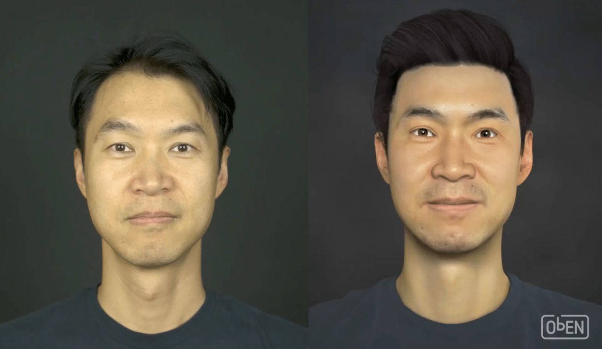 ObENs cofounder Adam Zheng and his avatar. Photo courtesy: ObENs