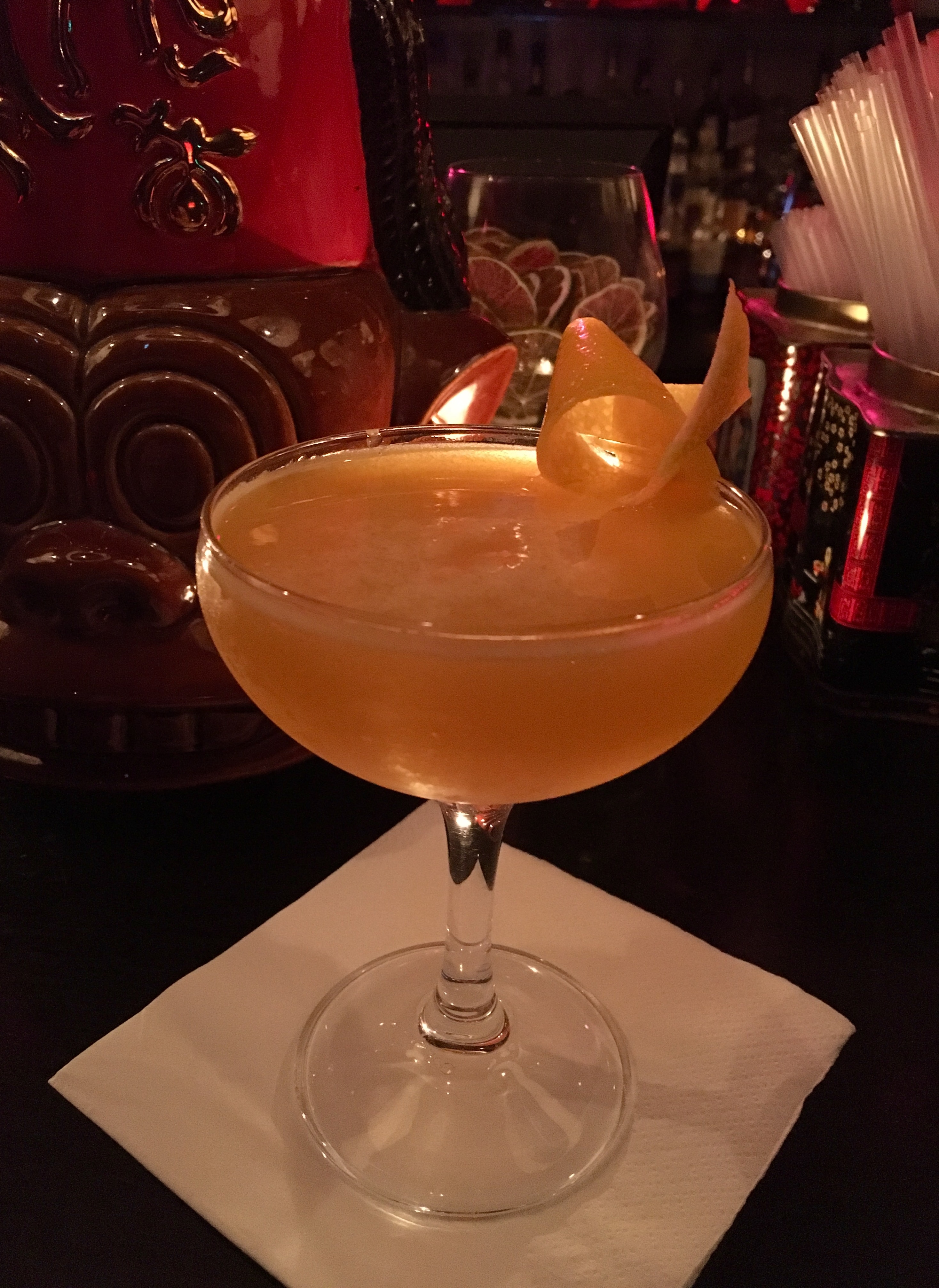 A baijiu cocktail called "The Secret of the Golden Flower" at the Golden Monkey. (Courtesy Photo)