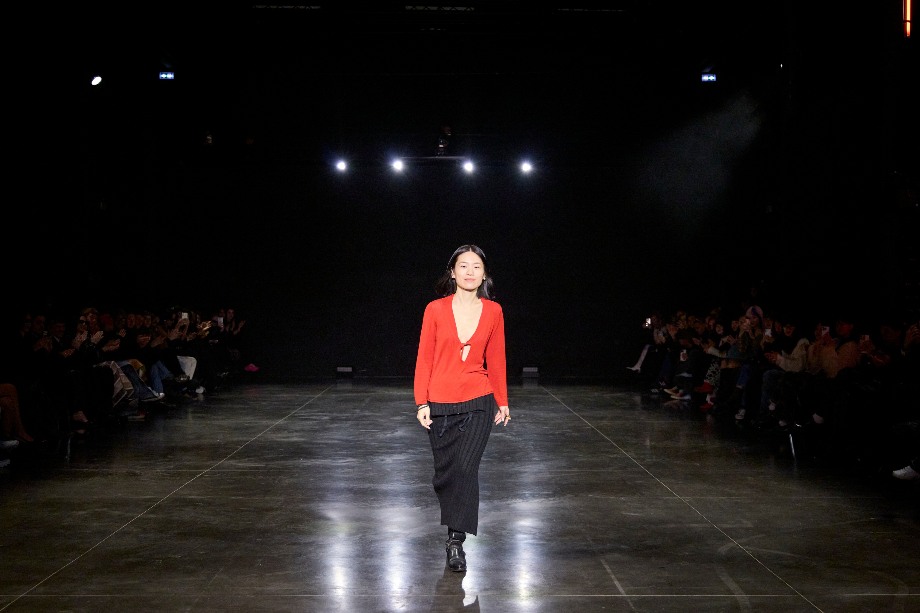 Di Du closes for her eponymous brand's Fall 2024 show. Photo: Didu