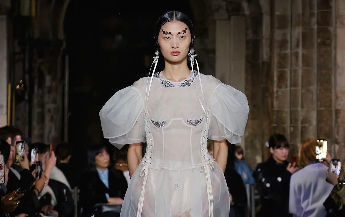 Simone Rocha ended her three-part series with a collection titled 'The Wake'. Photo: Simone Rocha