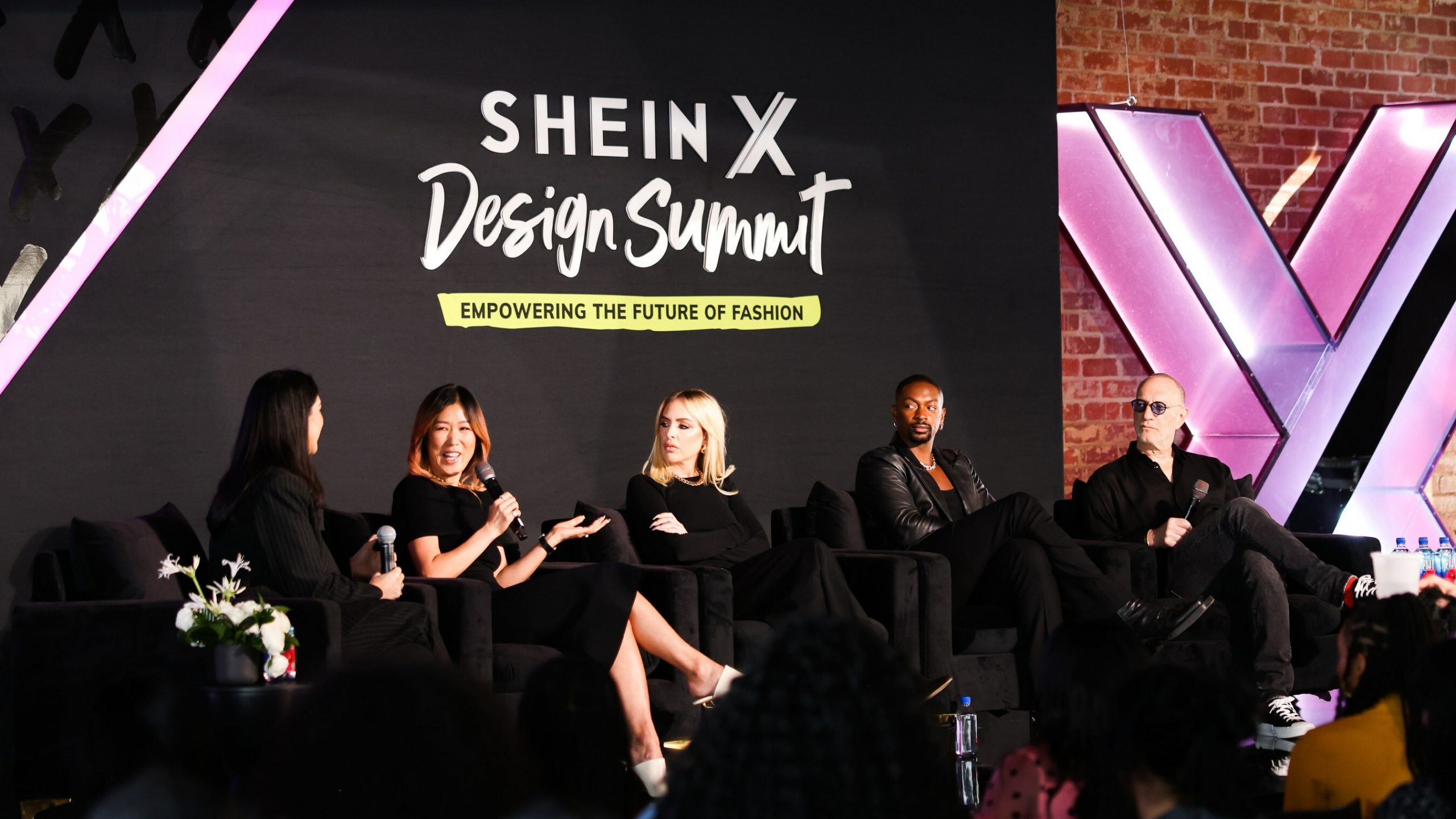 Marisa Runyon, Laura Kim, Maeve Reily, LaQuan Smith, Gary Wassner at the Shein X Design Summit on April 1. Photo: Virisa Yong/BFA.com