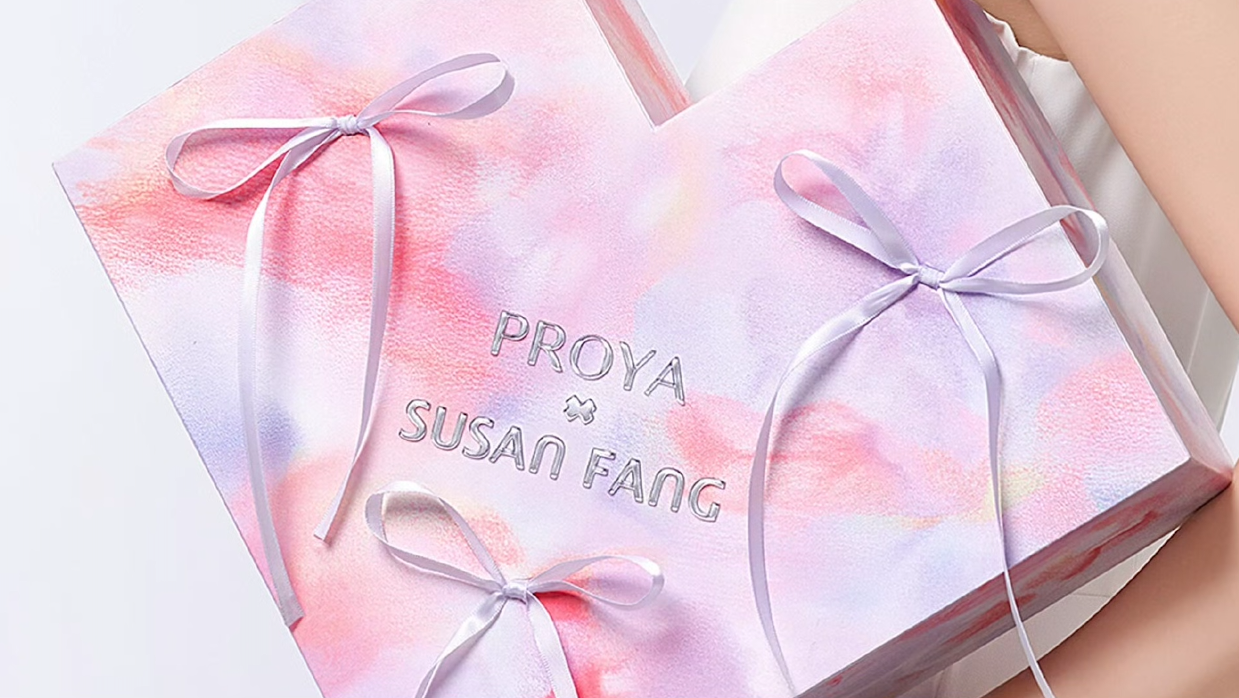 Proya has teamed up with Susan Fang, an outstanding local designer, to create its Qixi gift box. Image: Proya