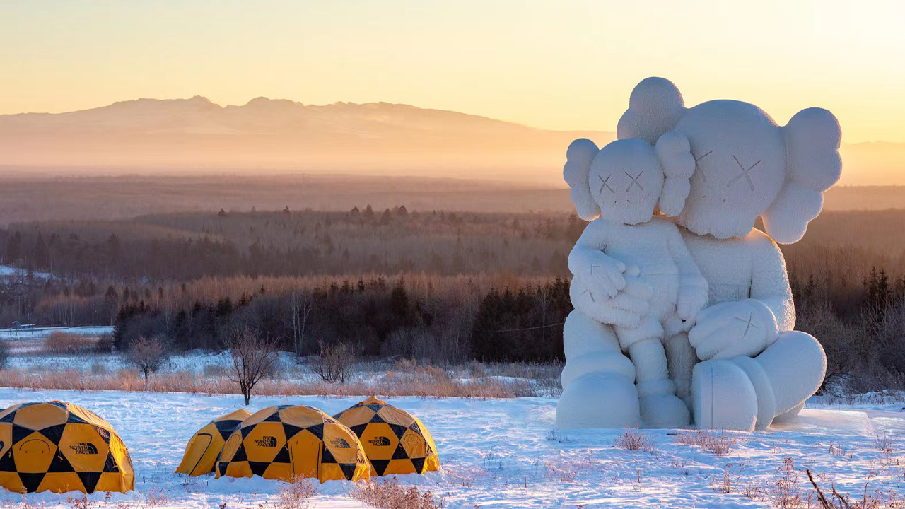 The North Face x Kaws Collab Soars at Changbai Mountain, China