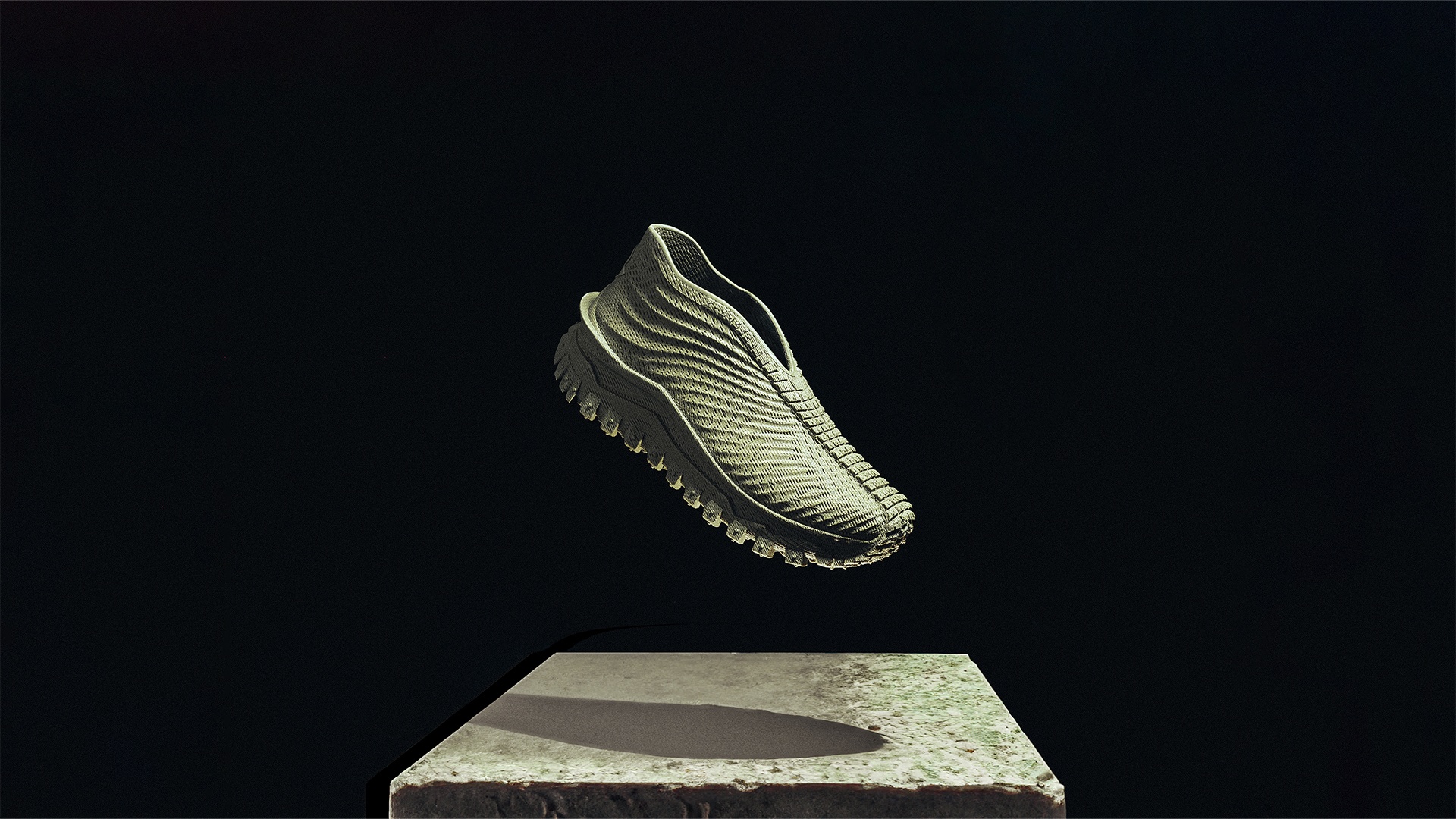 Brands like Moncler and Rains have teamed up with technology disruptor Zellerfeld to develop 3D shoes. Image: Zellerfeld/Moncler