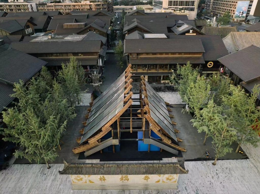 The exclusive hall designed by architectural design firm Roarc Renew draws inspiration from the Chinese characters. Photo: Sino-Ocean Taikoo Li Chengdu