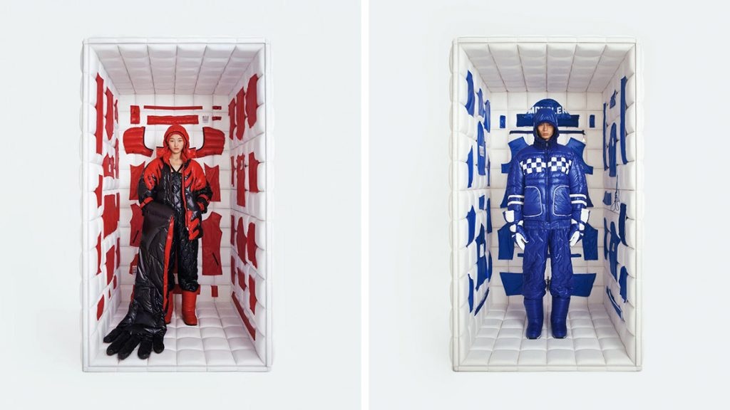 CHENPENG created a capsule collection with Moncler using classic old stock jackets. Photo: CHENPENG