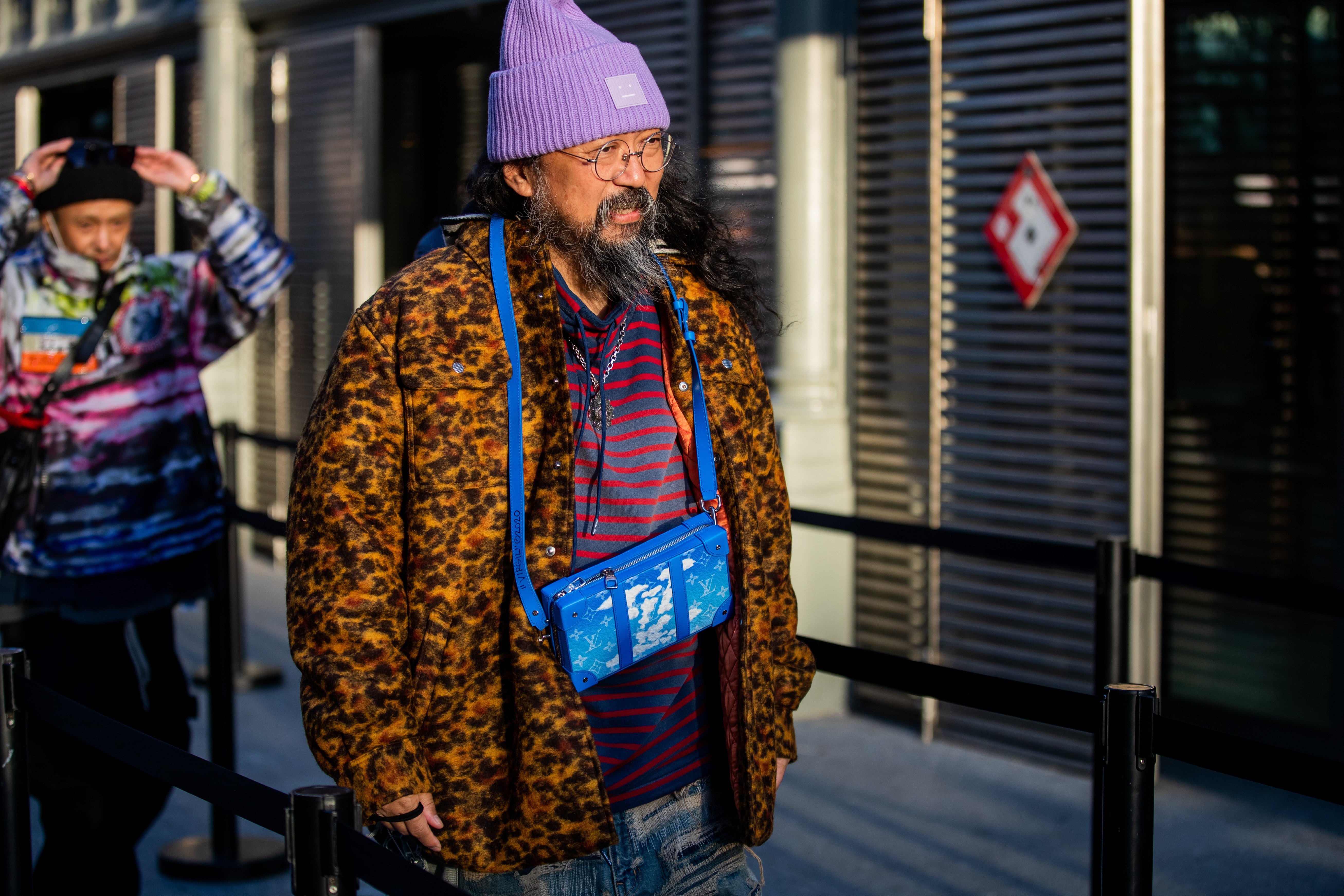 Takashi Murakami at Paris Fashion Week in 2020. Image: Christian Vierig/Getty Images