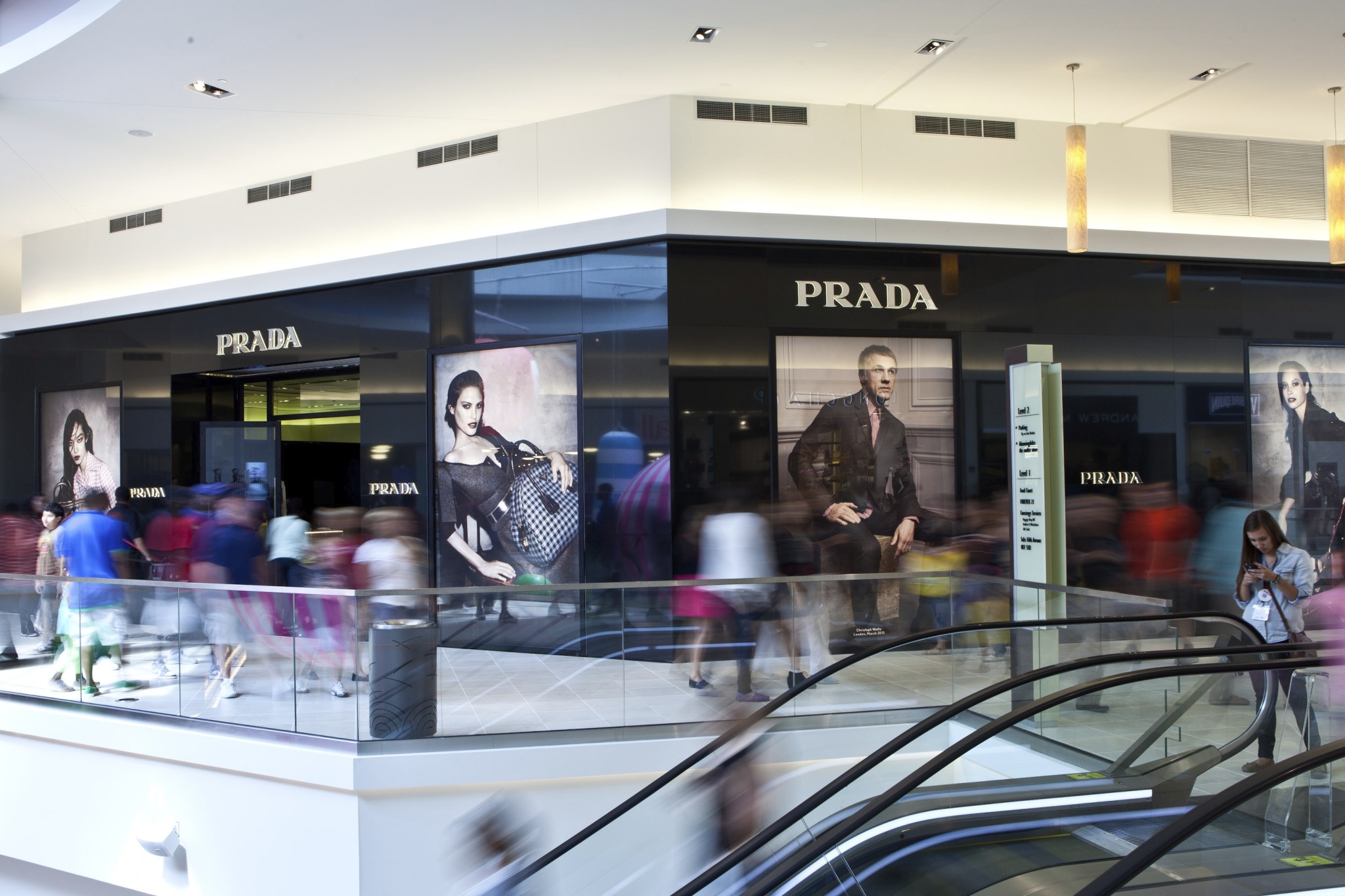 Prada store in the Fashion Outlets of Chicago. Courtesy photo