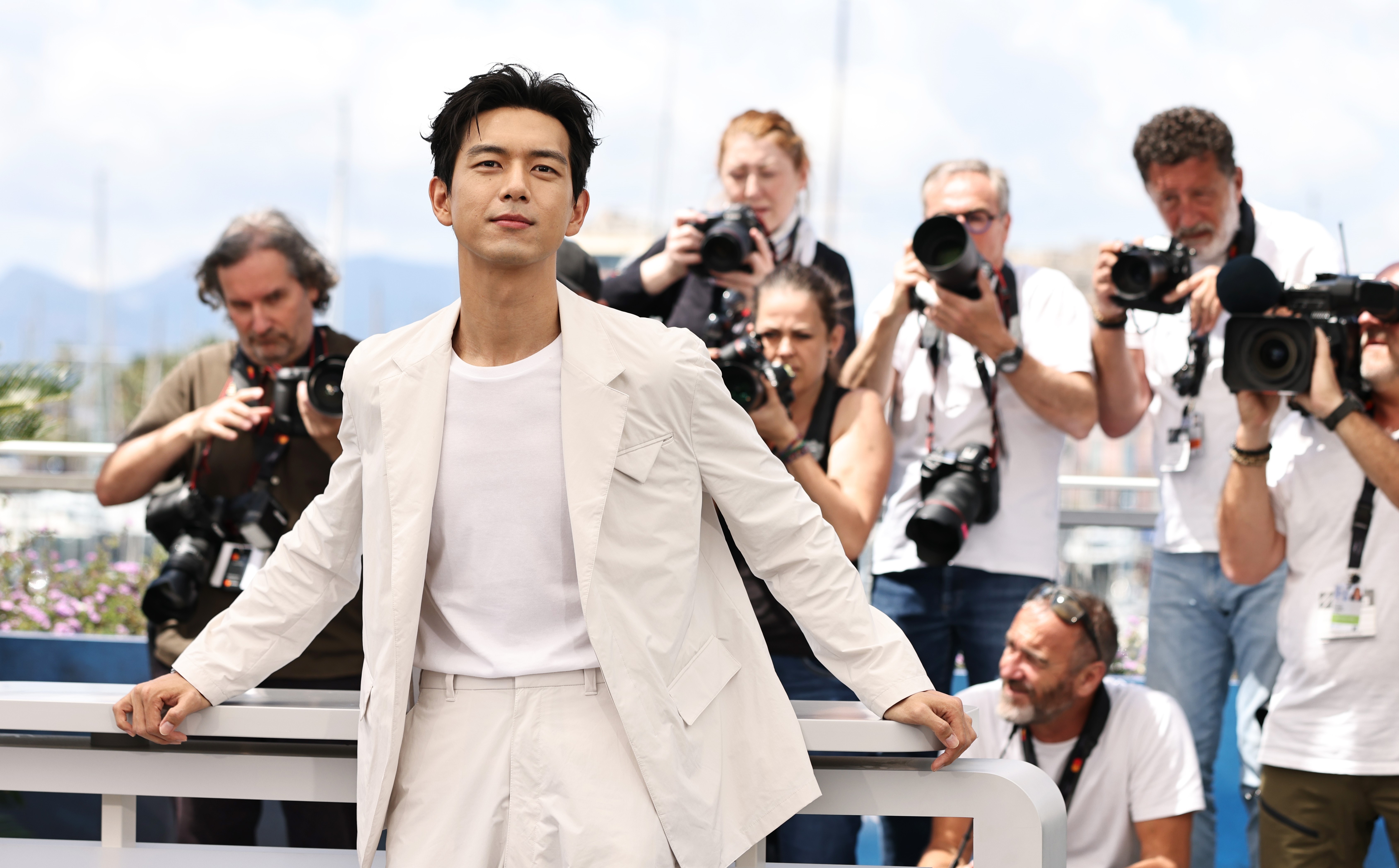 Li Xian wearing Prada for the 77th Cannes Film Festival. Image: Getty Images