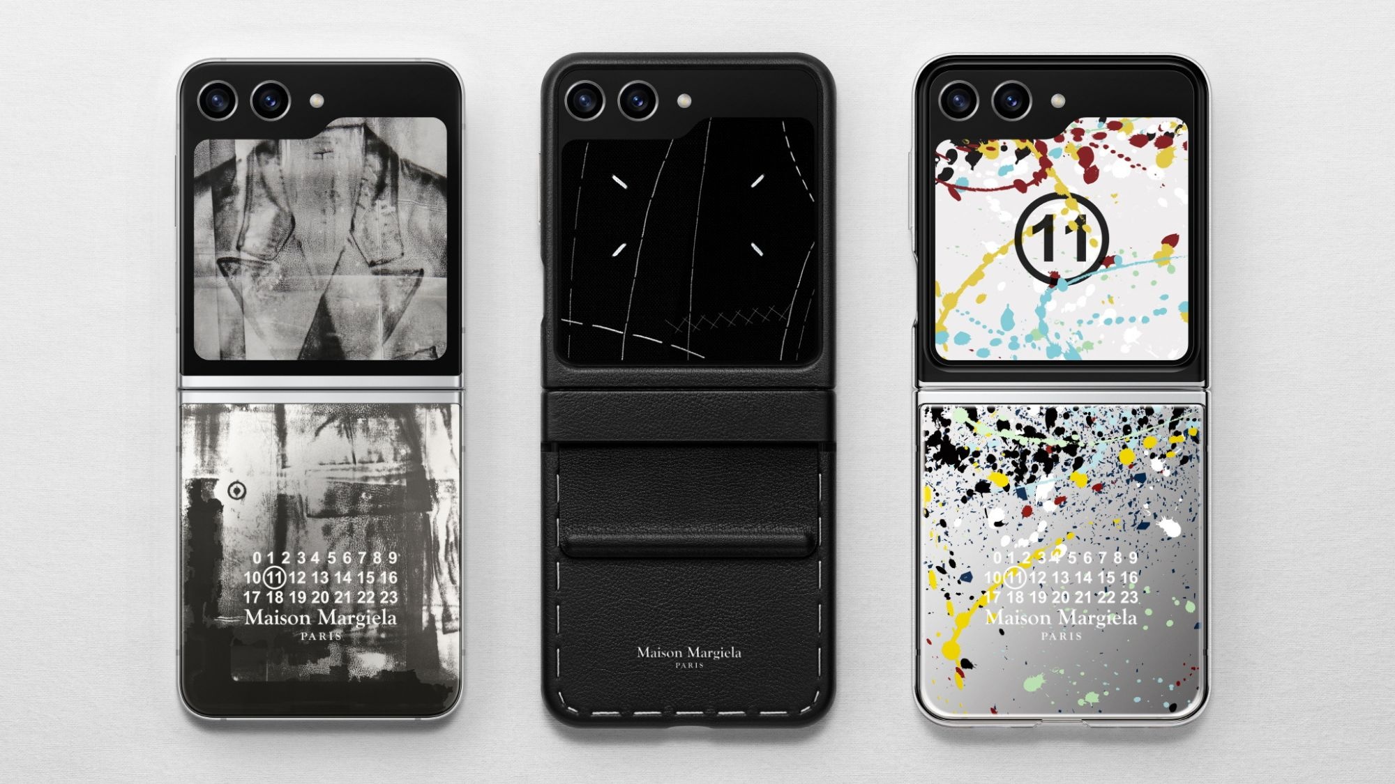 Maison Margiela and Samsung have teamed up once more, launching a limited edition Galaxy Z Flip 5. Photo: Samsung