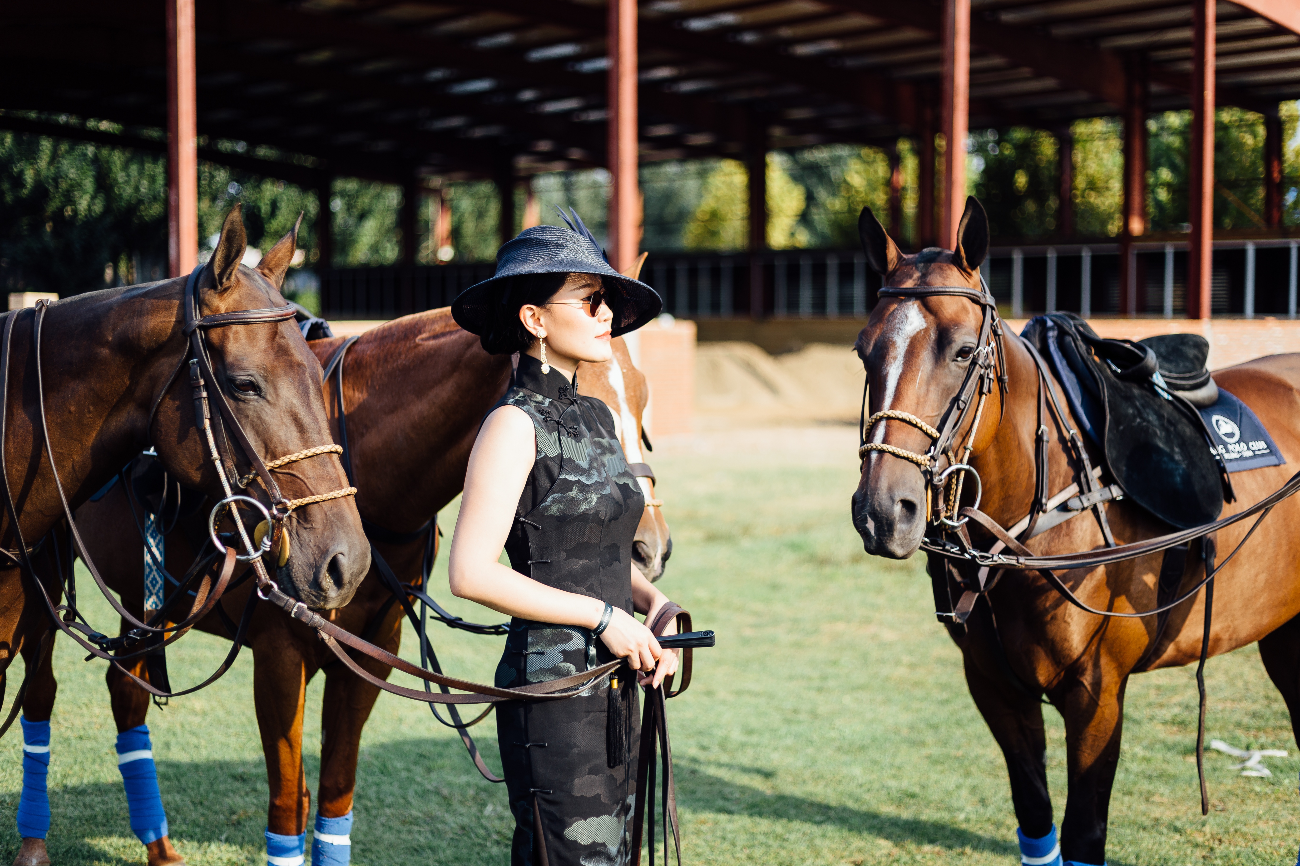 Socialite Yaya at British Polo Day China 2016. (Ron Timehin)