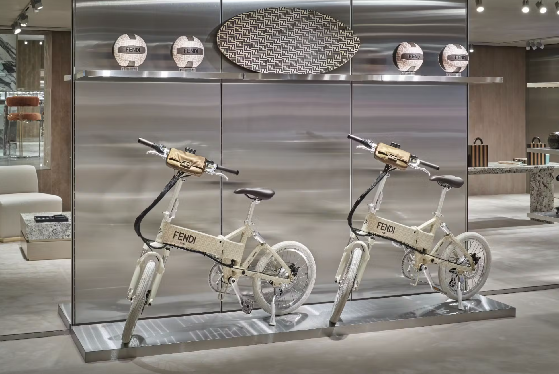 Fendi’s electric Mate.Bike. Photo: Fendi