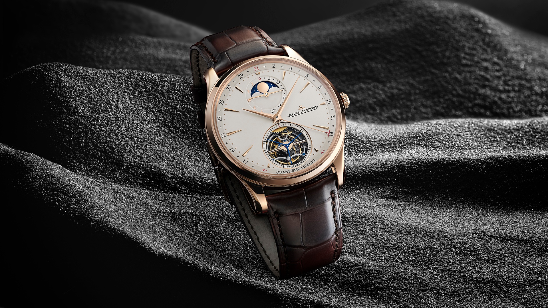 The Jaeger-LeCoultre Master Ultra Thin Tourbillon Moon watch. Photo: Jaeger-LeCoultre
