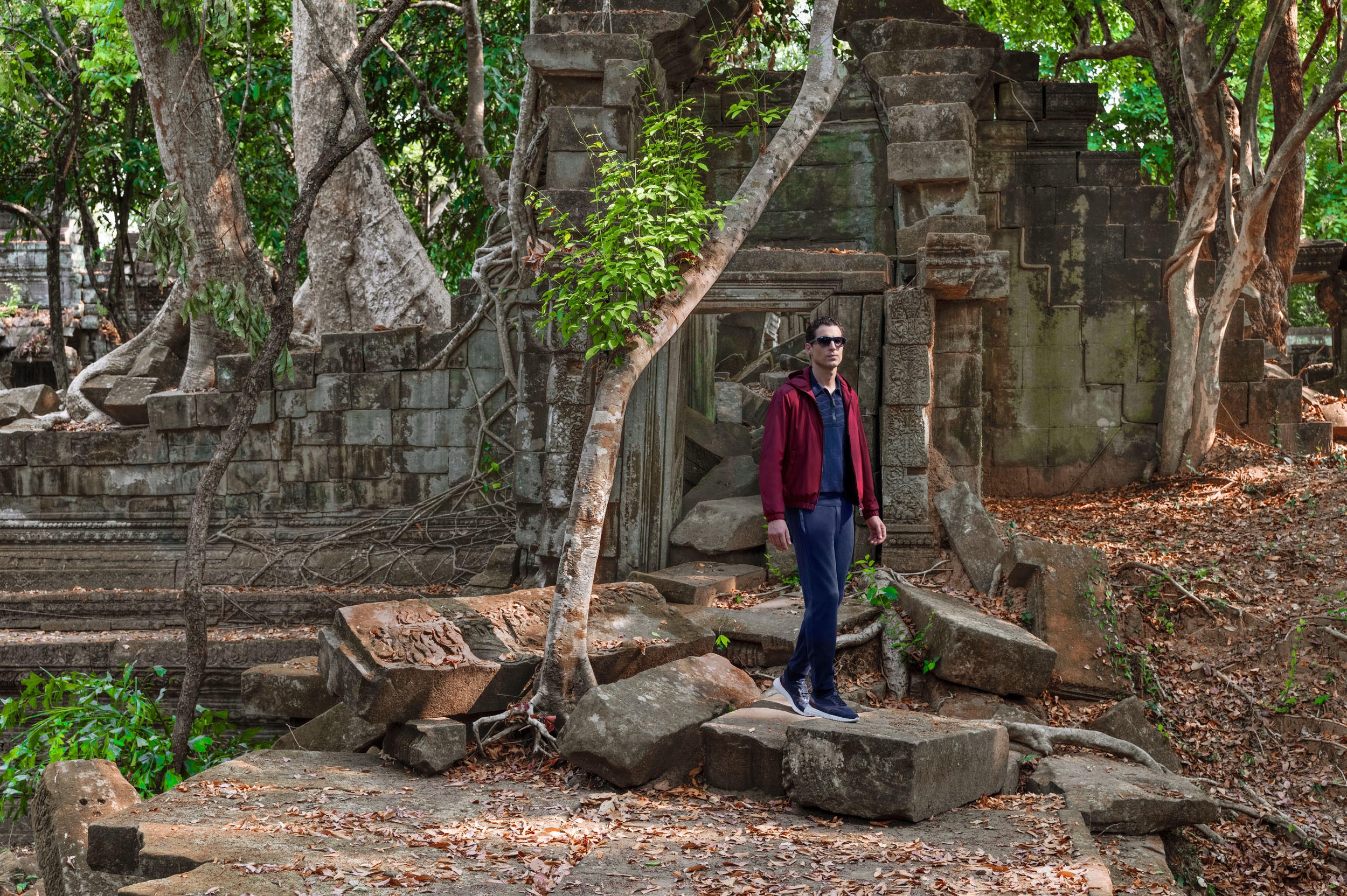 Steve McCurry captured Stefano Ricci’s latest collection in Cambodia. Image: Stefano Ricci