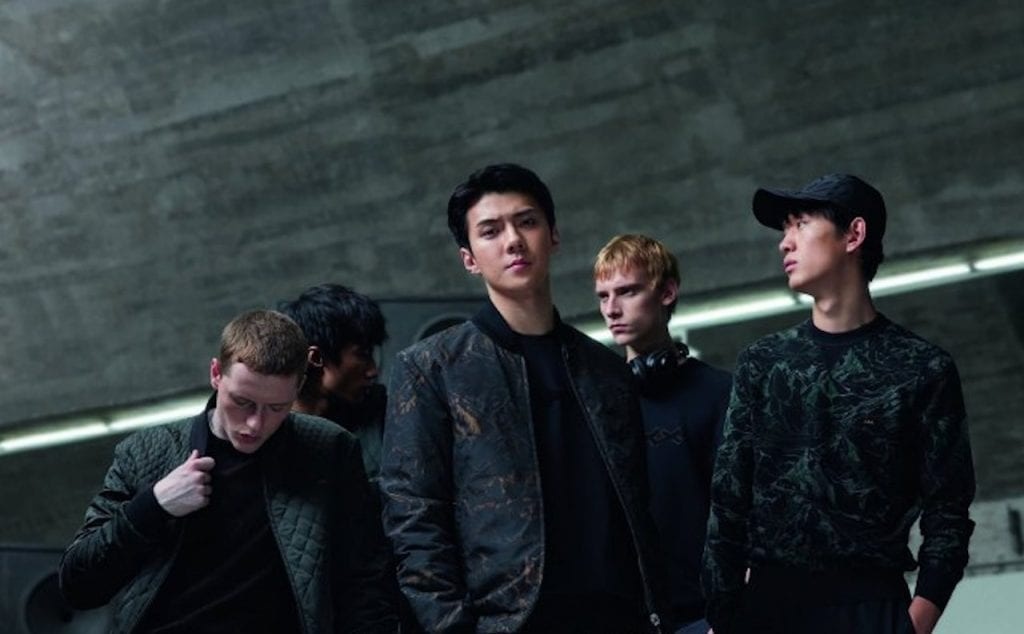 Korean Singer Sehun in a campaign for a new Zegna millennial-focused line XXX Couture. Photo: Zegna/Weibo