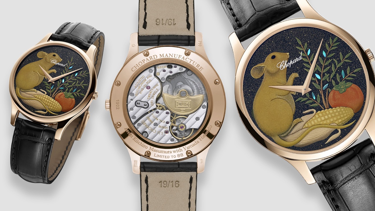 The lunar new year is always a good excuse for luxury brands to offer cultural products to Chinese consumers, and this year, Metal Rats are the theme. Photo: Chopard. Illustration: Haitong Zheng/Jing Daily.
