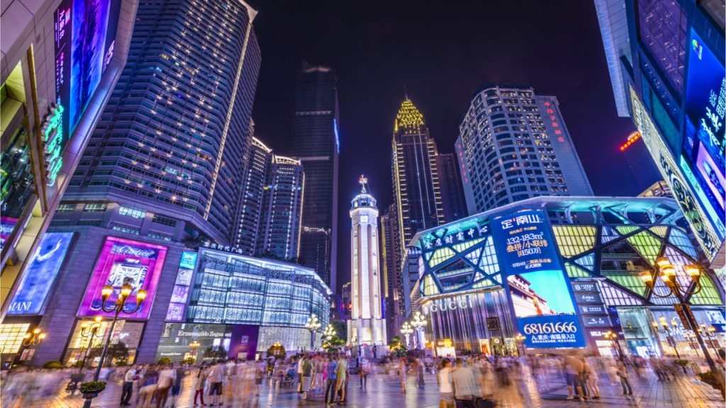 Chongqing Times Square hosted the first Louis Vuitton store before it closed in 2021. Photo: Shutterstock