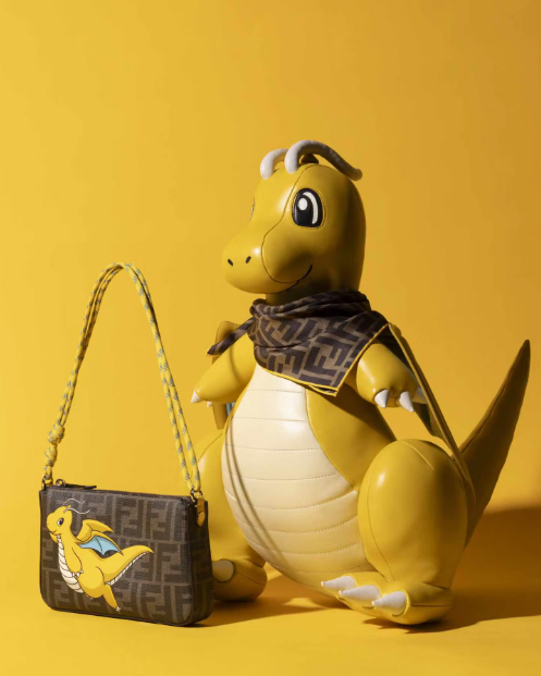 The latest instalment of Kim Jones' "Friends of Fendi" project, Pokémon graphics adorn Fendi signatures like the Peekaboo, the Shopper, and the Baguette. Photo: Fendi