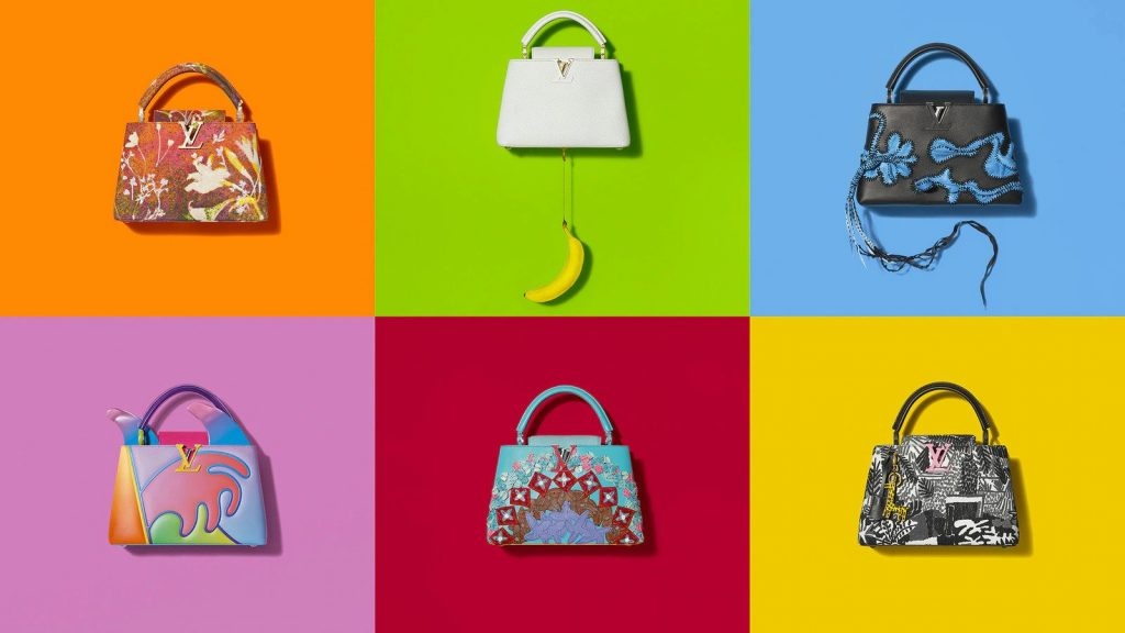 Louis Vuitton's limited-edition Arty Capucines Collection provides an ideal “blank canvas” for six leading international artists. Photo: LVMH